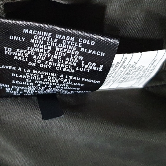 COLE‎ HAAN Signature Bib Insert Down & Feather Fill Coat Green Women's Size S/P - Picture 11 of 12